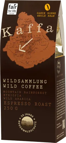 Bio-Wildkaffee Kaffa Espresso ganze Bohne - jetzt online kaufen bei Natur.com
