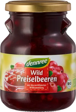 Bio-Wildpreiselbeeren im Glas - jetzt online kaufen bei Natur.com