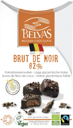 Bio-Zartbitter-Haselnuss-Pralinen Brut de Noir - jetzt online kaufen bei Natur.com
