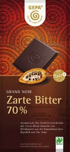 Bio-Zartbitterschokolade 70% Kakao - jetzt online kaufen bei Natur.com