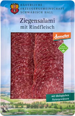 Bio-Ziegensalami mit Rindfleisch geschnitten - jetzt online kaufen bei Natur.com