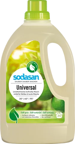Flüssiges Universal-Waschmittel mit Limette - jetzt online kaufen bei Natur.com