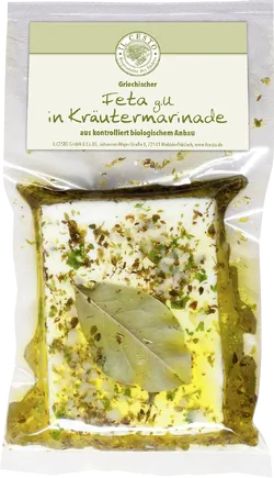 Bio-Griechischer Feta in Kräutermarinade g.U. - jetzt online kaufen bei Natur.com