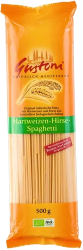 Bio-Hartweizen-Spaghetti mit Hirse - jetzt online kaufen bei Natur.com