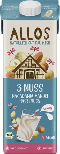 Bio-Macadamia-Mandel-Haselnuss-Drink - jetzt online kaufen bei Natur.com
