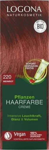 Pflanzen-Haarfarbe-Creme weinrot - jetzt online kaufen bei Natur.com