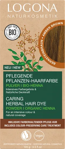 Pflanzen-Haarfarbe-Pulver bernsteinbraun - jetzt online kaufen bei Natur.com