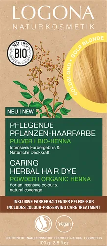 Pflanzen-Haarfarbe-Pulver goldblond - jetzt online kaufen bei Natur.com