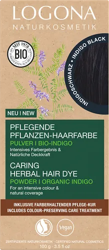 Pflanzen-Haarfarbe-Pulver indigoschwarz - jetzt online kaufen bei Natur.com