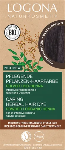 Pflanzen-Haarfarbe-Pulver kaffeebraun - jetzt online kaufen bei Natur.com