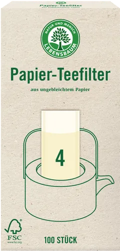 Teefilter Größe 4 ungebleicht - jetzt online kaufen bei Natur.com