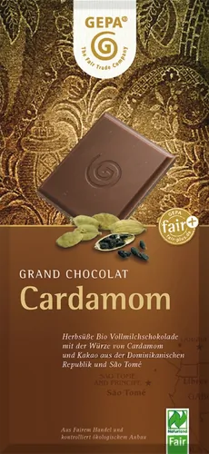 Bio-Vollmilchschokolade mit Kardamom - jetzt online kaufen bei Natur.com