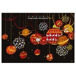 Adventskalender mit handgeschöpften Schokoladen