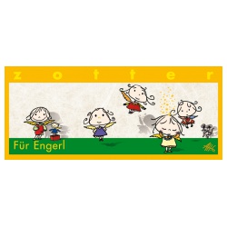 Milchschokolade Für Engerl mit Mandel- & Haselnussnougat, handgeschöpft