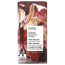 Zartbitterschokolade mit gebrannten Mandeln