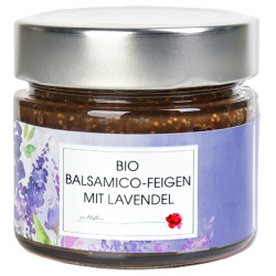 Balsamico-Feigen mit Lavendelblüten