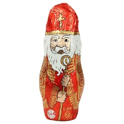 Mini-Vollmilch-Nikolaus in Stanniolpapier