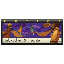 Milchschokolade Lebkuchen & Früchte, handgeschöpft