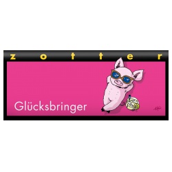 Milchschokolade Glücksbringer mit Milchschoko-Mousse, handgeschöpft