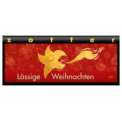 Dunkle Milchschokolade Lässige Weihnachten mit Äpfeln, Honig & Zimt, handgeschöpft