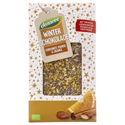 Winterschokolade mit gebrannten Mandeln & Orange