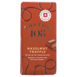 Image of Schokolade mit Haselnuss-Trüffel-Füllung, vegan