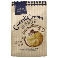 Gebäck mit Haselnussfüllung