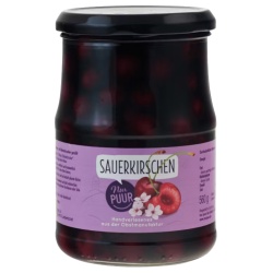 Sauerkirschen im Glas, entsteint