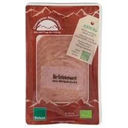 Schinkenwurst, geschnitten