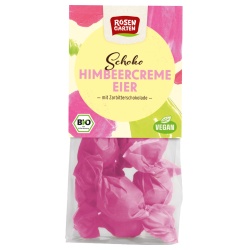 Zartbitter-Schoko-Eier mit Himbeercreme