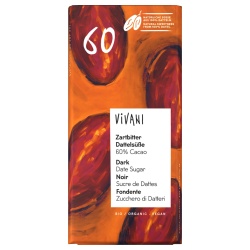 Zartbitter Dattelsüße 60% Cacao 80 g - Image 3