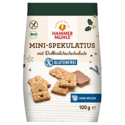Mini-Spekulatius mit Schokolade, glutenfrei