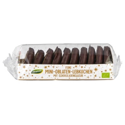 Feine Mini-Oblaten-Lebkuchen, schokoliert