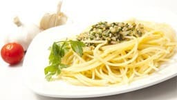 Spaghetti mit Knoblauch und Olivenöl